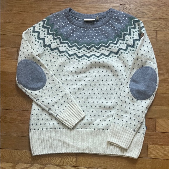 Fjallraven Women's Cream and Purple Sweater - Picture 2 of 2